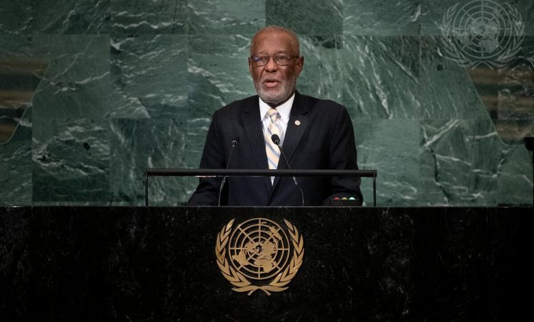 M. Jean Victor Généus, Ministre des affaires étrangères et des cultes a représenté Haïti à L’ONU