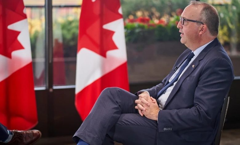 L'ambassadeur du Canada en Haïti, Sébastien Carrière. PHOTO : RADIO-CANADA
