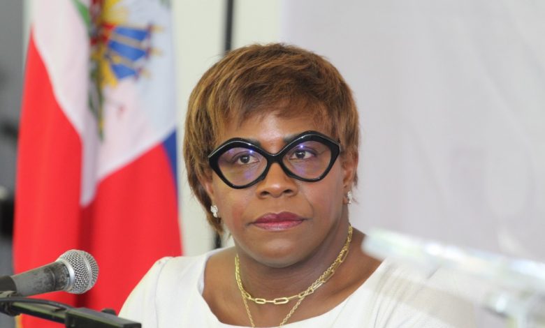 Emmelie Prophète-Milcé, Ministre a.i. de la Justice et de la Sécurité Publique